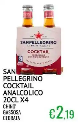 Sugros Sanpellegrino cocktail analcolico offerta