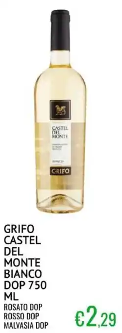 Sugros Grifo castel del monte bianco dop offerta