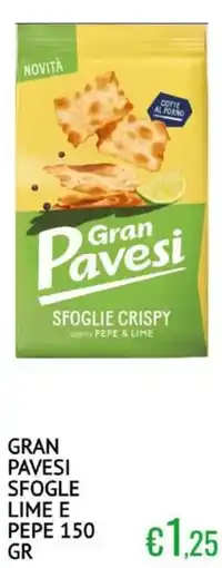 Sugros Gran pavesi sfogle lime e pepe offerta