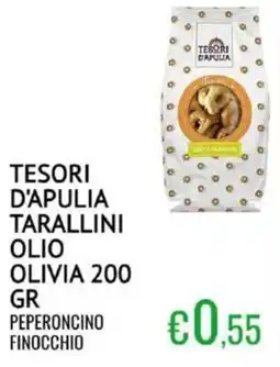 Sugros Tesori d'apulia tarallini olio olivia offerta