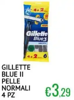 Sugros Gillette blue ii pelle normali offerta