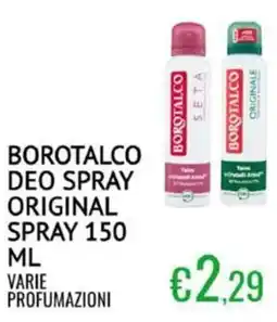 Sugros Borotalco deo spray original spray offerta