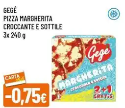 A&O Gegé pizza margherita croccante e sottile offerta