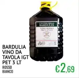 Sugros Bardulia vino da tavola igt pet offerta