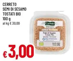 A&O Cerreto semi di sesamo tostati bio offerta