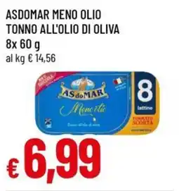 A&O Asdomar meno olio tonno all'olio di oliva offerta