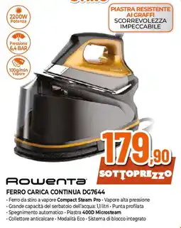 Extracoop ROWENTA Ferro carica continua DG7644 offerta