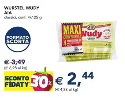 Esselunga Wurstel wudy ΑΙΑ offerta