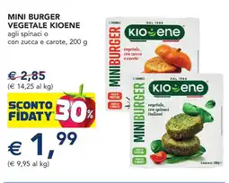 Esselunga Mini burger vegetale KIOENE offerta