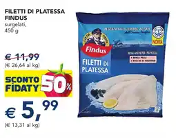 Esselunga Filetti di platessa FINDUS offerta