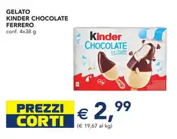 Esselunga Gelato kinder chocolate FERRERO offerta