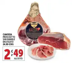Deco Supermercati Canossa prosciutto san daniele disossato offerta
