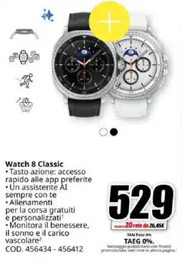 MediaWorld SAMSUNG Watch 8 Classic offerta