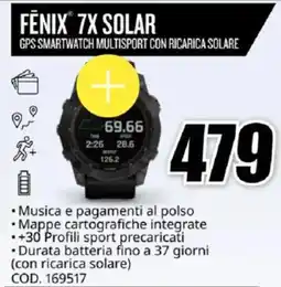MediaWorld GARMIN FENIX 7X SOLAR offerta