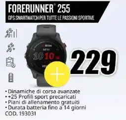 MediaWorld GARMIN FORERUNNER 255 offerta