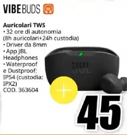MediaWorld VIBEBUDS Auricolari TWS offerta