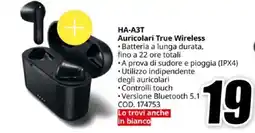 MediaWorld JVC HA-A3T Auricolari True Wireless offerta