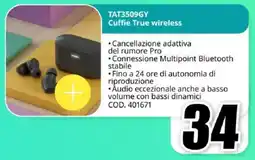 MediaWorld PHILIPS TAT3509GY Cuffie True wireless offerta