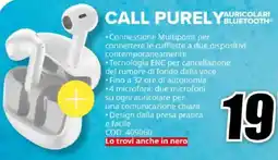 MediaWorld Cellularline call purely auricolari bluetooth offerta