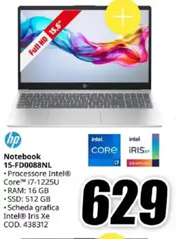 MediaWorld hp Notebook 15-FD0088NL offerta