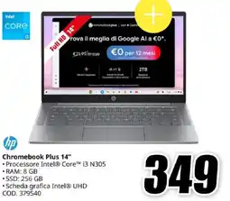 MediaWorld hp Chromebook Plus 14" offerta
