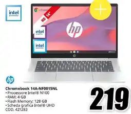 MediaWorld hp Chromebook 14A-NF0015NL offerta