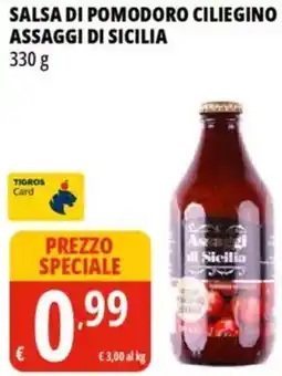 Tigros Salsa di pomodoro ciliegino assaggi di sicilia offerta