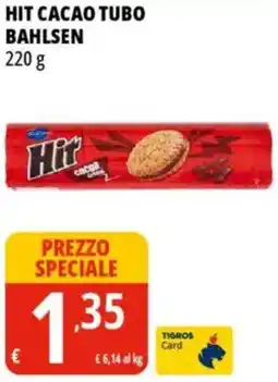 Tigros Hit cacao tubo bahlsen offerta