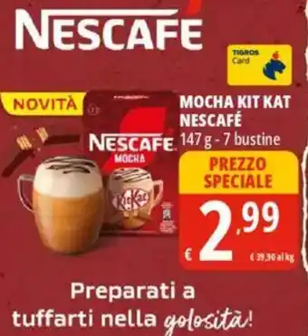 Tigros Mocha kit kat nescafé offerta