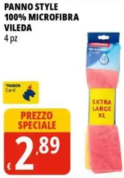 Tigros Panno style 100% microfibra vileda offerta