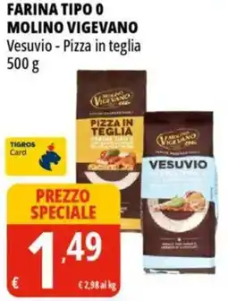 Tigros Farina tipo 0 molino vigevano offerta