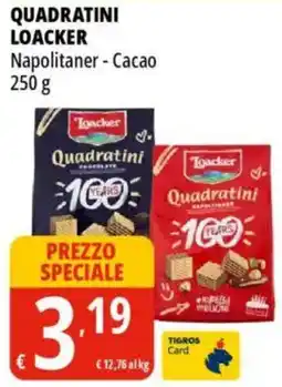 Tigros Quadratini loacker offerta
