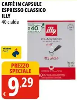 Tigros Caffè in capsule espresso classico ILLY offerta