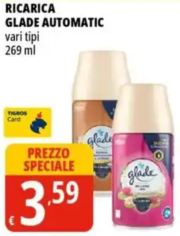 Tigros Ricarica glade automatic offerta