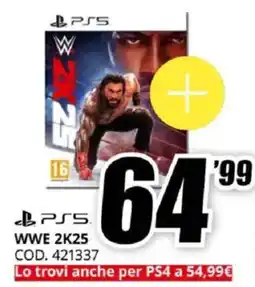 MediaWorld PS5 WWE 2K25 offerta