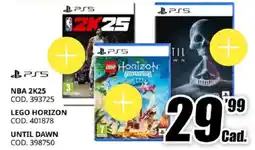 MediaWorld PS5 NBA 2K25 LEGO HORIZON UNTIL DAWN offerta