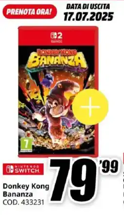 MediaWorld NINTENDO SWITCH Donkey Kong Bananza offerta