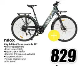 MediaWorld nilox City E-Bike C1 con ruote da 28" offerta