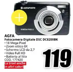 MediaWorld AGFA Fotocamera Digitale DSC DC8200BK offerta