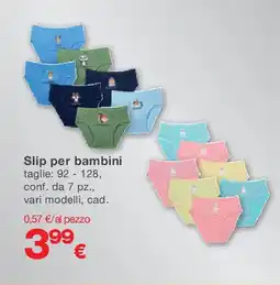 KiK Slip per bambini offerta