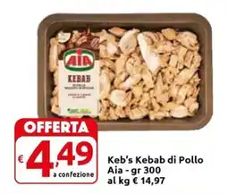 Carrefour Express Keb's Kebab di Pollo Aia offerta