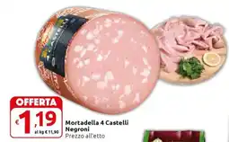 Carrefour Express Mortadella 4 Castelli Negroni offerta