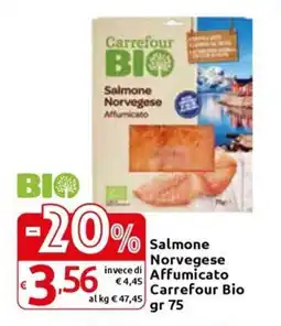 Carrefour Express Salmone Norvegese Affumicato Carrefour Bio offerta