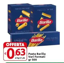 Carrefour Express Pasta Barilla Vari Formati offerta