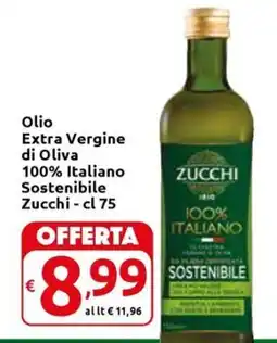 Carrefour Express Olio Extra Vergine di Oliva 100% Italiano Sostenibile Zucchi offerta