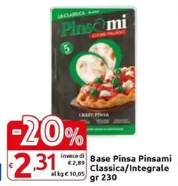 Carrefour Express Base Pinsa Pinsami Classica/Integrale offerta