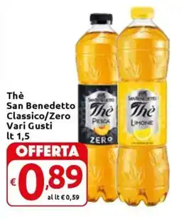 Carrefour Express Thè San Benedetto Classico/Zero Vari Gusti offerta