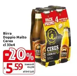 Carrefour Express Birra Doppio Malto Ceres offerta