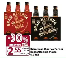 Birra Gran Riserva Peroni Rossa/Doppio Malto