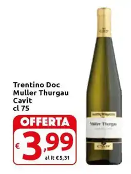 Carrefour Express Trentino Doc Muller Thurgau Cavit offerta